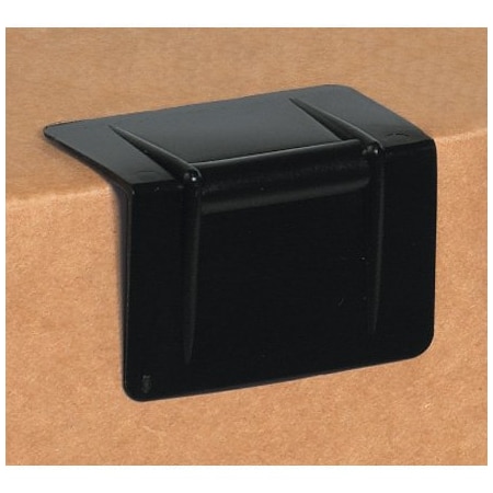 Bsc Preferred 2-1/2 x 1 3/4'' - Black Plastic Strap Guards, 1000PK BUY00020081